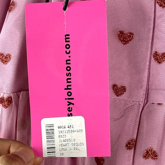 Betsey Johnson Pink Heart Midi Dress - Picture 12 of 16